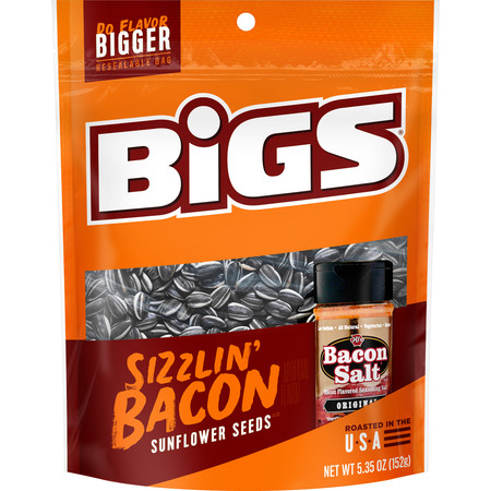 BIGS Bigs Sizzlin' Bacon Sunflower Seeds 5.35 oz. Bag, PK12 9688700221